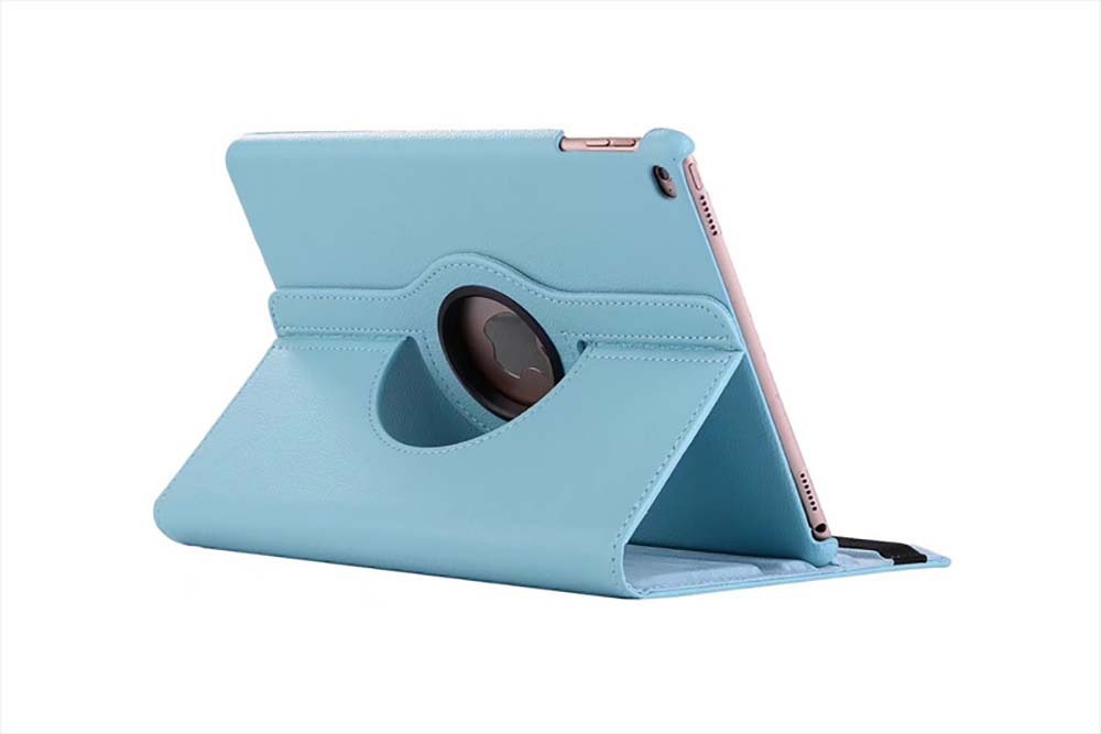 9.7" Rotating Folio Case Leather Shell Protective Cover for Apple iPad 6 (Model A1893 A1954) - Image 8