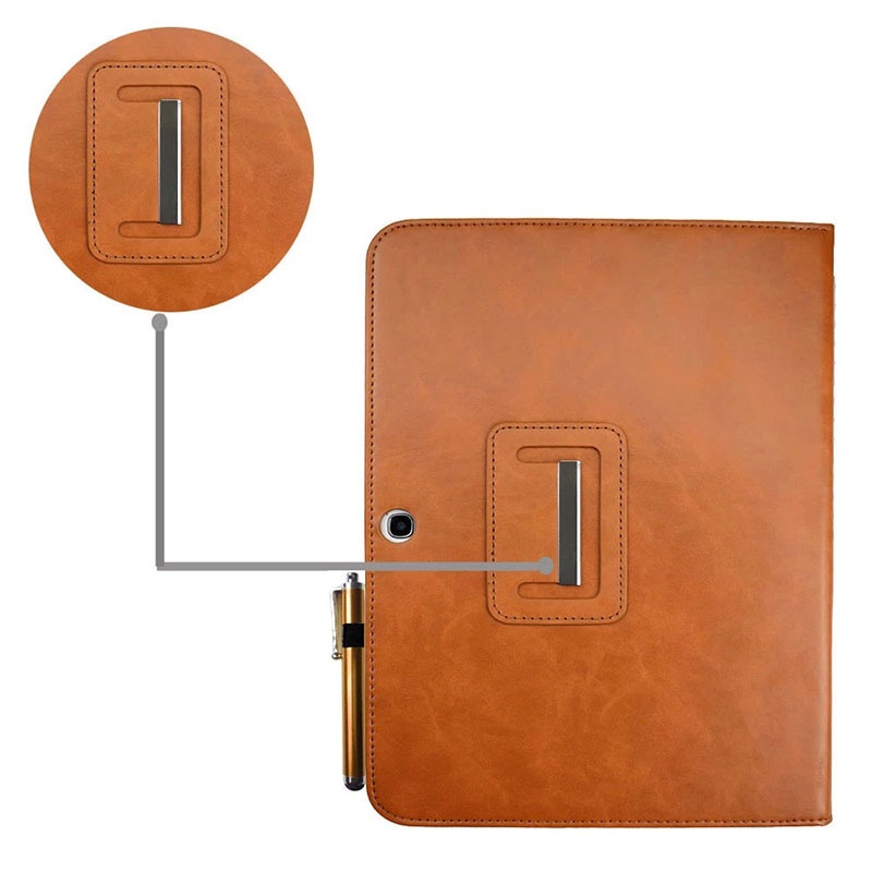 10.1" Foldable Stand Case Leather Shell Drop-Proof Protective Cover for Samsung Galaxy Tab 3 (Model GT-P5200/ P5210) - Image 6