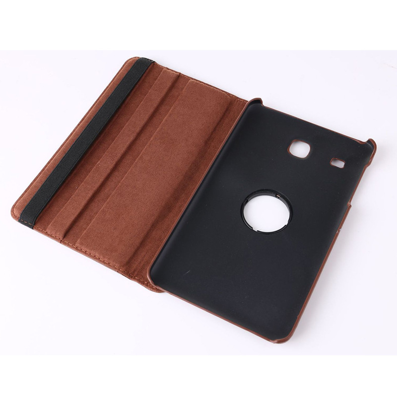 360° Rotating Pebbled Leather Case Folio Shell Protective Cover for Samsung Galaxy Tab E 8'' (T377/ T375) - Image 7