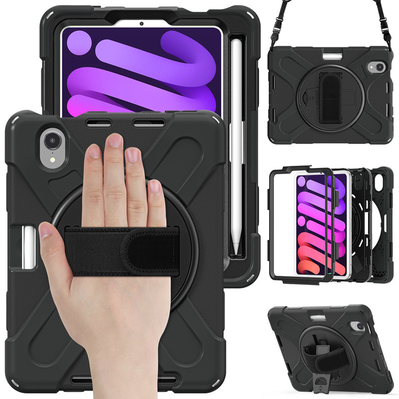 8.7" Drop-proof Stand Case Tablet Protective Cover Hand Strap Shell for Samsung Galaxy Tab A7 Lite 8.7 (SM-T220/ T225) - Image 6