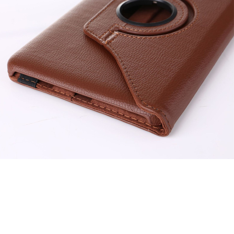 360° Rotating Pebbled Leather Case Folio Shell Protective Cover for Samsung Galaxy Tab E 8'' (T377/ T375) - Image 5