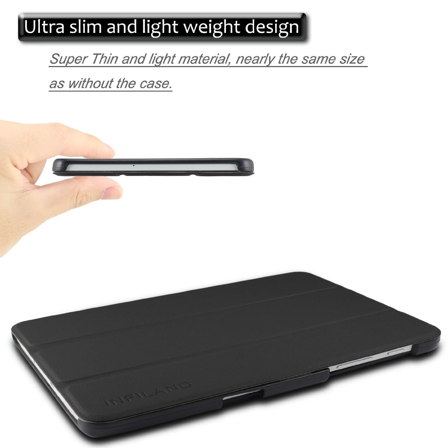9.7" Tri-Fold Case Magnetic Protective Cover Folio Shell for Samsung Galaxy Tab S2 (SM-T815C/ T813) - Image 6