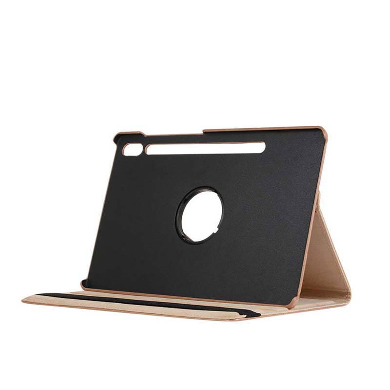 12.4" Rotating Folio Case Leather Shell Protective Cover for Samsung Galaxy Tab S8 Plus (X800/ X805) - Image 3