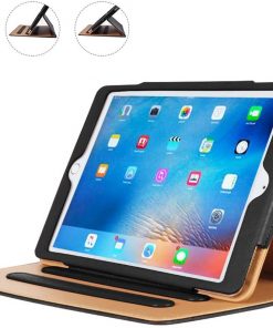 Alternative view of 9.7" Textured leather Case Front Cover Folio Stand Shell for Apple iPad 5 (Model A1822 A1823)