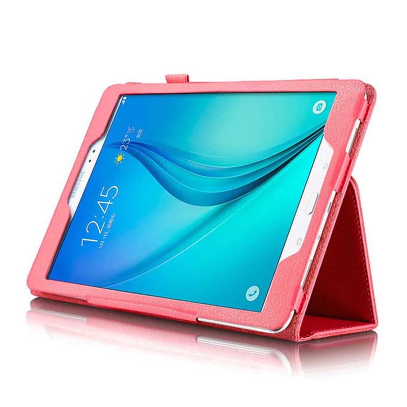 9.7" Foldable Stand Case Leather Shell Drop-Proof Protective Cover for Samsung Galaxy Tab A (Model SM-T550/ T555/ P550/ P555) - Image 5