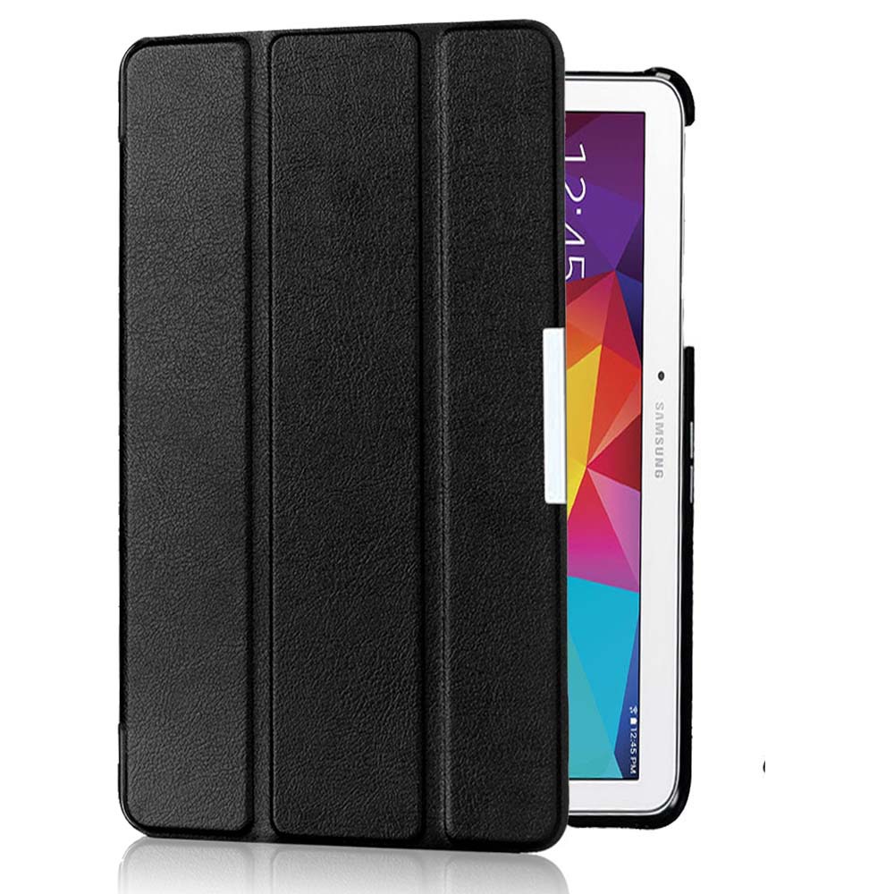 10.1" Tri-Fold Cover Soft leather Shell Folio case for Samsung Galaxy Tab 4 SM-T530/ T531/ T535 - Image 7
