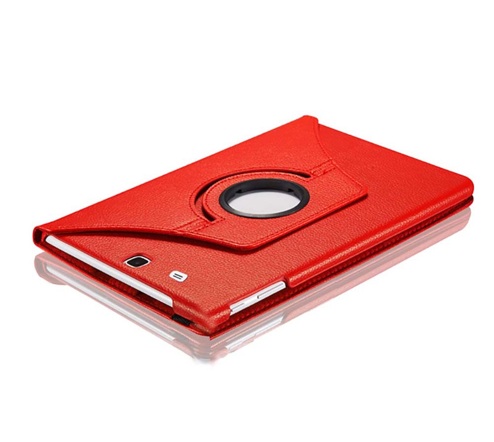 360° Rotating Pebbled Leather Case Folio Shell Protective Cover for Samsung Galaxy Tab E 9.6'' (SM-T565/ T567) - Image 8
