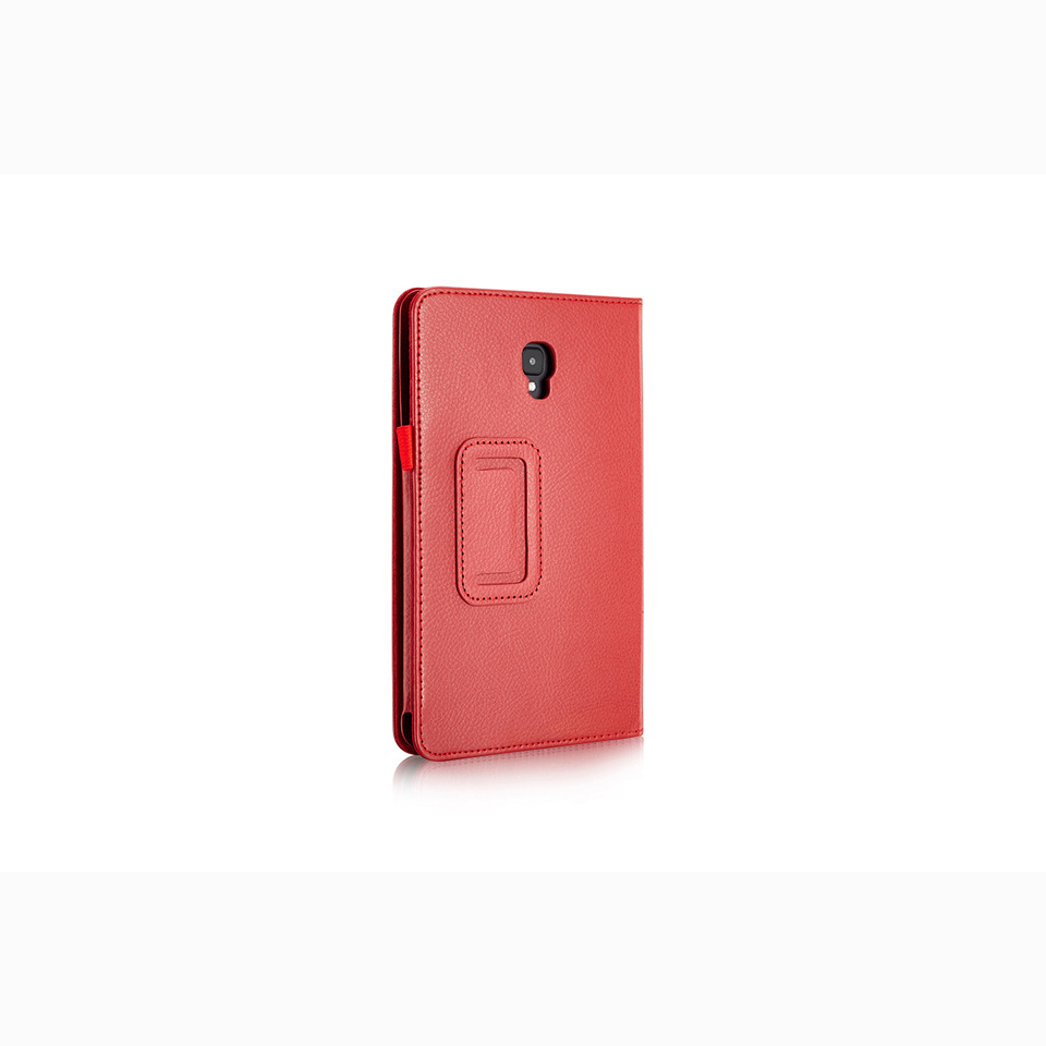 8" Two-Fold Folio Stand Case Litchi pattern Shell Drop-Proof Protective Cover for 2018 Samsung Galaxy Tab A (T380/ T385) - Image 6
