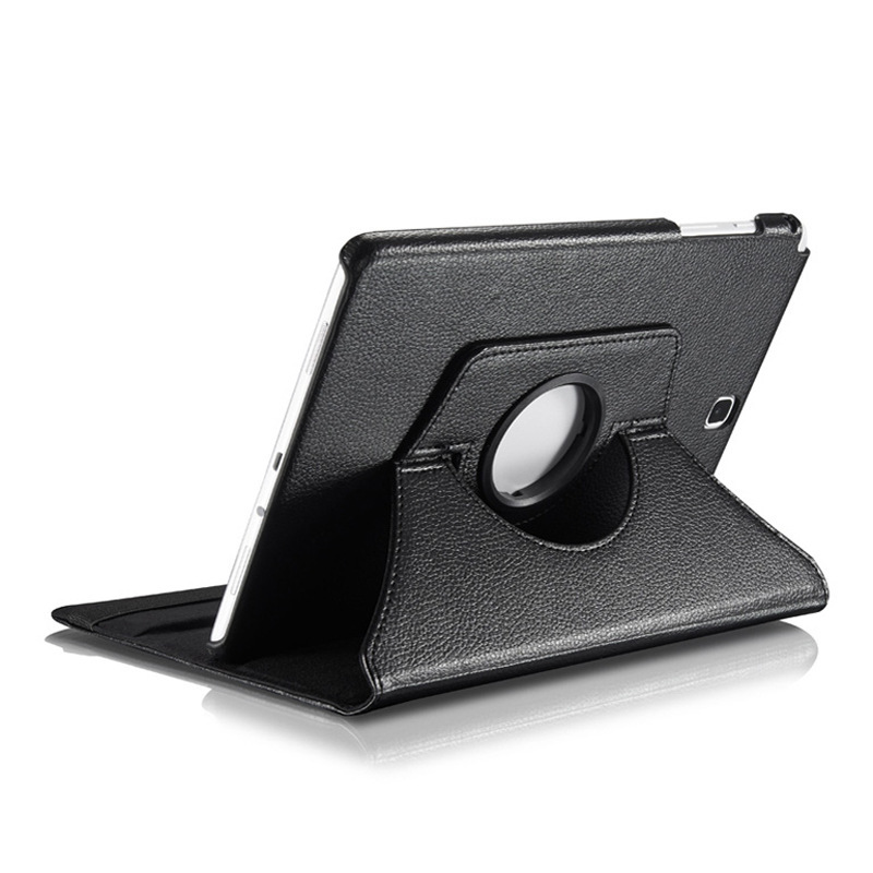 8" Rotating Folio Case Leather Shell Protective Cover for Samsung Galaxy Tab A 8.0 (Model T350/ T355C/ P350) - Image 4