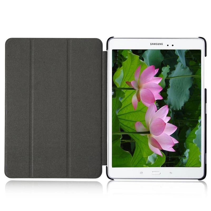 9.7" Tri-Fold Cover Soft leather Shell Folio case for Samsung Galaxy Tab A (Model SM-T550/T555/P550) - Image 4