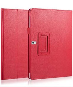 10.1" Foldable Stand Case Leather Shell Drop-Proof Protective Cover for 2014 Samsung Galaxy Note 10.1 (Model SM-P600/ P601/ P605)