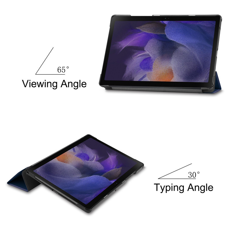 10.5" Tri-Fold Cover leather Shell Folio case for Samsung Galaxy Tab A8 10.5 (X200/ X205) - Image 3