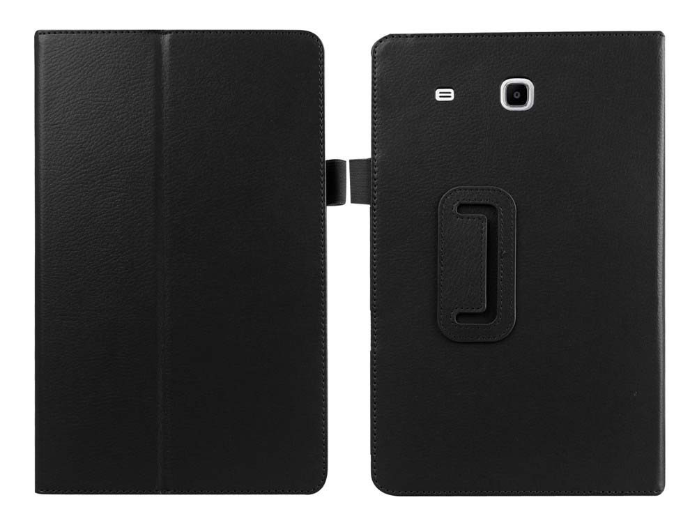 9.6" Two-Fold Folio Stand Case Back Clip Shell Protective Cover for Samsung Galaxy Tab E 9.6 SM-T565/ T567 - Image 7