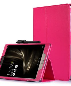 9.7" Two-Fold Folio Stand Case Back Clip Shell Protective Cover for ASUS ZenPad 3S 10 (Model Z500M)