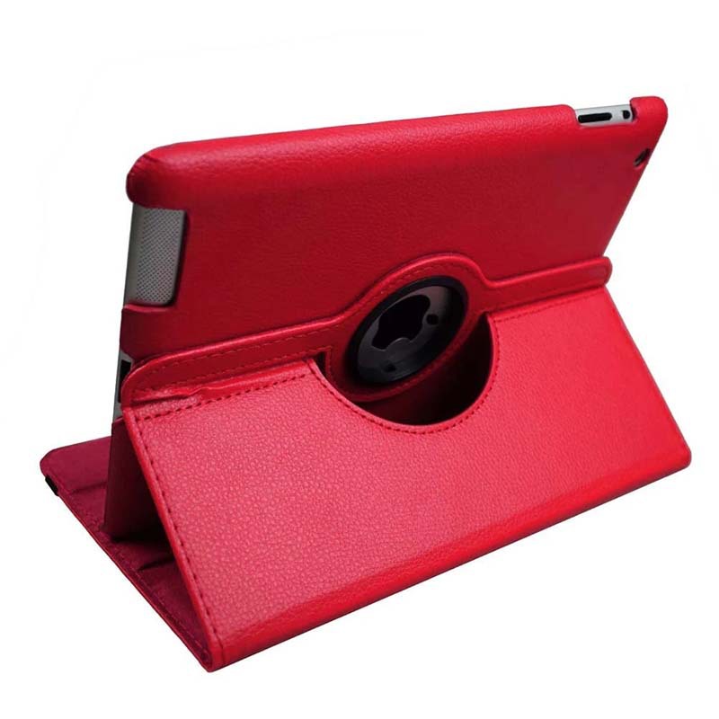 9.7" Rotating Folio Case Leather Shell Protective Cover for Apple iPad 4 (Model A1458 A1459 A1460) - Image 2