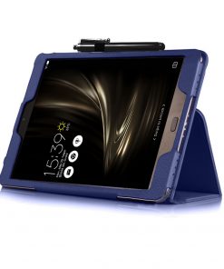 Alternative view of 9.7" Two-Fold Folio Stand Case Back Clip Shell Protective Cover for ASUS ZenPad 3S 10 (Model Z500M)
