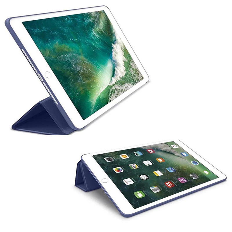 9.7" Premium Soft Silicone Cover Leather Case Protective Shell for Apple iPad Air 2 (Model A1566 A1567) - Image 2