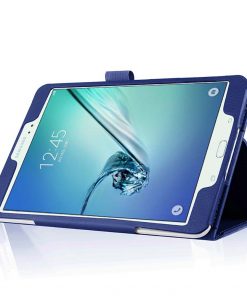 Alternative view of 8" Two-Fold Folio Stand Case Back Clip Shell Protective Cover for Samsung Galaxy Tab S2 8.0 (T710/ T713/ T715/ T719)