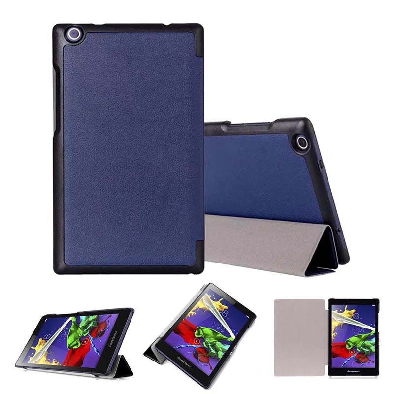 8" Tri-Fold Cover Soft leather Shell Folio case for Lenovo Tab 3 (Model TB3-850F TB3-850M)