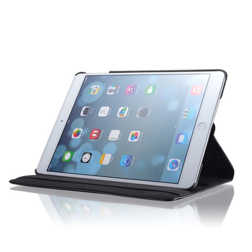 9.7" Rotating Folio Case Leather Shell Protective Cover for Apple iPad Air 2 (Model A1566 A1567) - Image 2