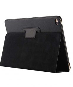 9.7" Grained Leather Case Two-Fold Stand Shell Drop-Proof Protective Cover for Apple iPad 2/ 3/ 4