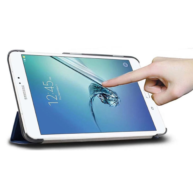 9.7" Tri-Fold Case Magnetic Full-Body Protective Cover Folio Shell for Samsung Galaxy Tab S2 9.7 (T810/ T815) - Image 4