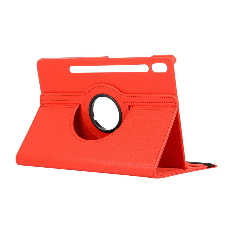 12.4" Rotating Folio Case Leather Shell Protective Cover for Samsung Galaxy Tab S8 Plus (X800/ X805)
