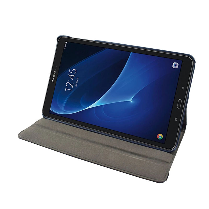 10.1" Rotating Folio Case Leather Shell Protective Cover for Samsung Galaxy Tab A (Model SM-T580/ T585) - Image 2