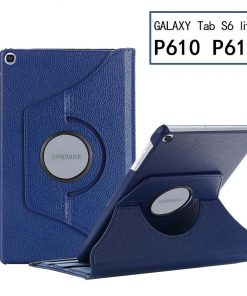 10.4" Rotating Folio Case Leather Shell Protective Cover for Samsung Galaxy Tab S6 lite 10.4 (SM-P610/ P615)