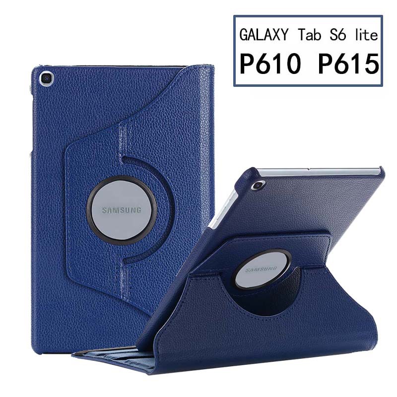 10.4" Rotating Folio Case Leather Shell Protective Cover for Samsung Galaxy Tab S6 lite 10.4 (SM-P610/ P615)