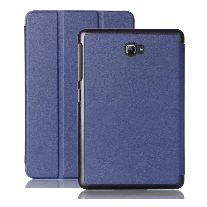 10.1" Tri-Fold Cover Soft leather Shell Folio case for Samsung Galaxy Tab A6 (Model SM-T580/ T585/ T587) - Image 8