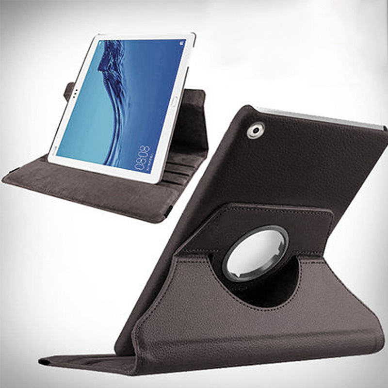 10.8" Rotating Folio Case Leather Shell Protective Cover for Huawei M5 (CMR-AL09/CMR-W09) - Image 8