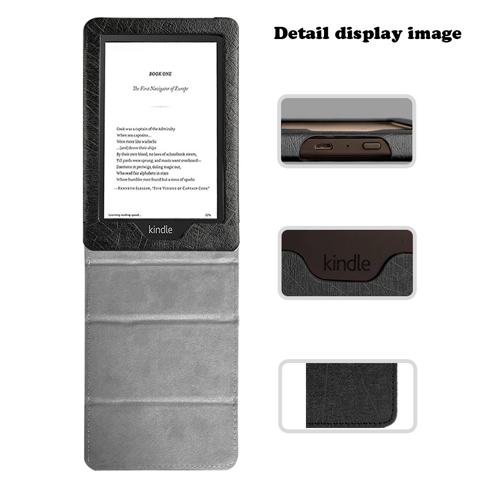 6" Leather Case Drop-Proof Protective Cover for Kindle Paperwhite 1/ 2/ 3 KPW123 - Image 2