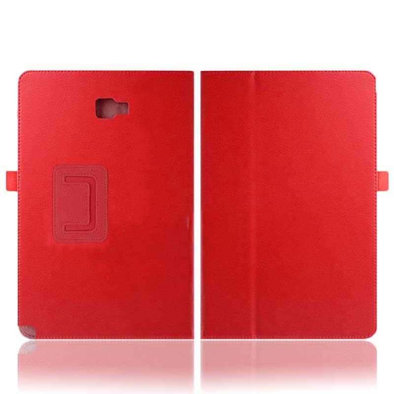 10.1" Foldable Stand Case Leather Shell Drop-Proof Protective Cover for Samsung Galaxy Tab A6 10.1 with S Pen P580/ P585
