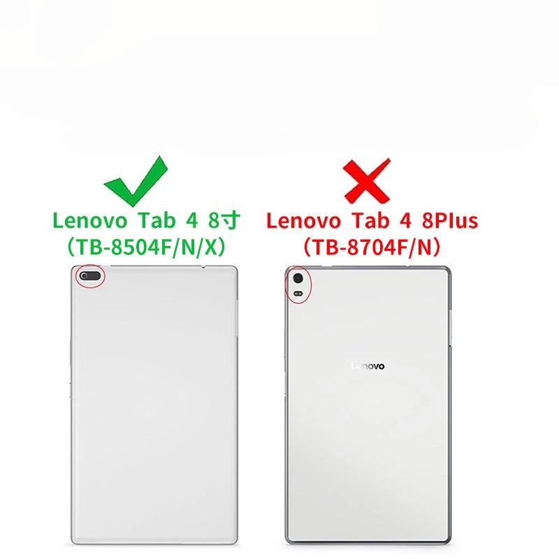 8" Premium Smart Case Slim Shockproof Leather Cover for Lenovo Tab 4 8.0 (TB-8504F) - Image 9