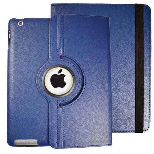 9.7" Rotating Folio Case Leather Shell Protective Cover for Apple iPad 3 (Model A1416 A1430 A1403) - Image 10