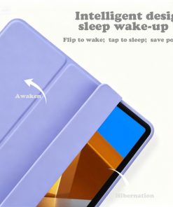 Alternative view of 12.1" Tri-fold Tablet Protective Case Slim TPU Soft Shell Honeycomb Cover for 2024 Poco Pad