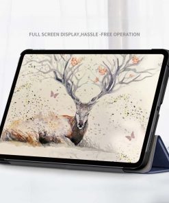 Alternative view of 11" Tri-fold leather Case Folio Cover Protective Shell for 2020 Apple iPad Air 4 (Model A2072 A2316 A2324)