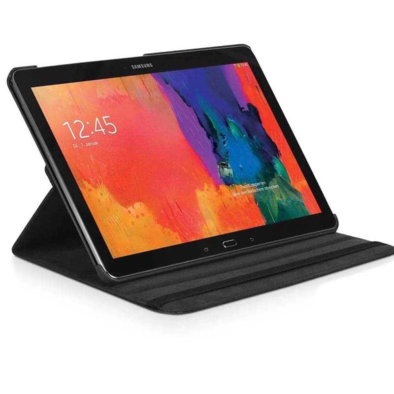 12.2 " Rotating Folio Case Leather Shell Protective Cover for Samsung Galaxy Note Pro 12.2 (SM-P900/ P901/ P905/ P907) - Image 2
