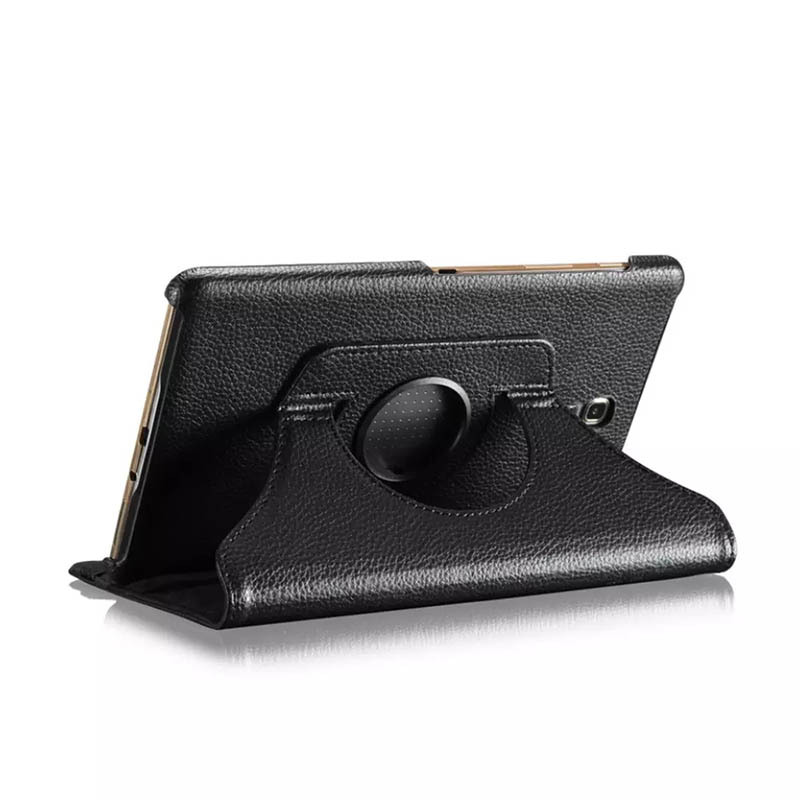 360° Rotating Pebbled Leather Case Folio Shell Protective Cover for Samsung Galaxy Tab S 8.4'' (SM-T700/ T705) - Image 5