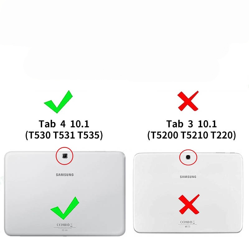10.1" Tri-Fold Cover Soft leather Shell Folio case for Samsung Galaxy Tab 4 SM-T530/ T531/ T535 - Image 12