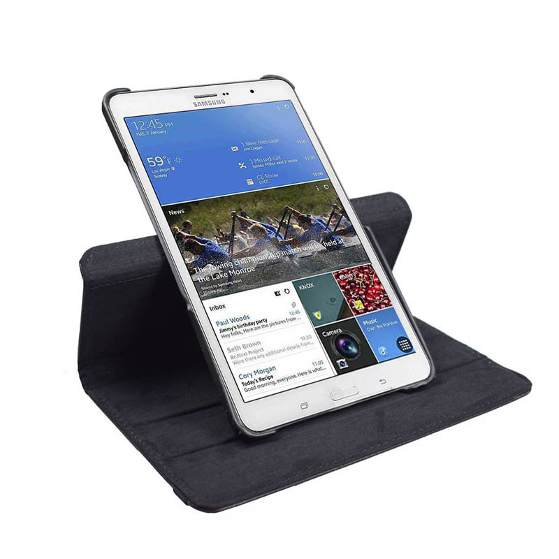 8.4" Rotating Folio Case Leather Shell Protective Cover for Samsung Galaxy Tab Pro (SM-T320/T321) - Image 2