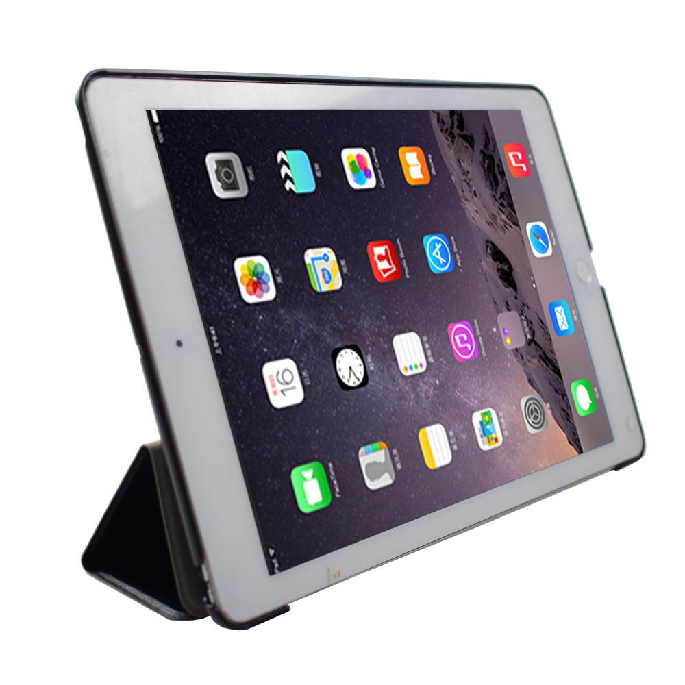 9.7" Tri-Fold Stand Case Leather Shell Drop-Proof Protective Cover for Apple iPad 5 (Model A1822 A1823 ) - Image 2