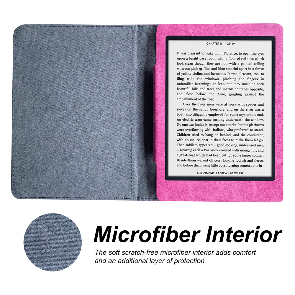 6" Flip Shell Leather Case Drop-Proof Protective Cover for Kindle 10th Youth Edition (Model J9G29R)/ Kindle 658 - Image 4