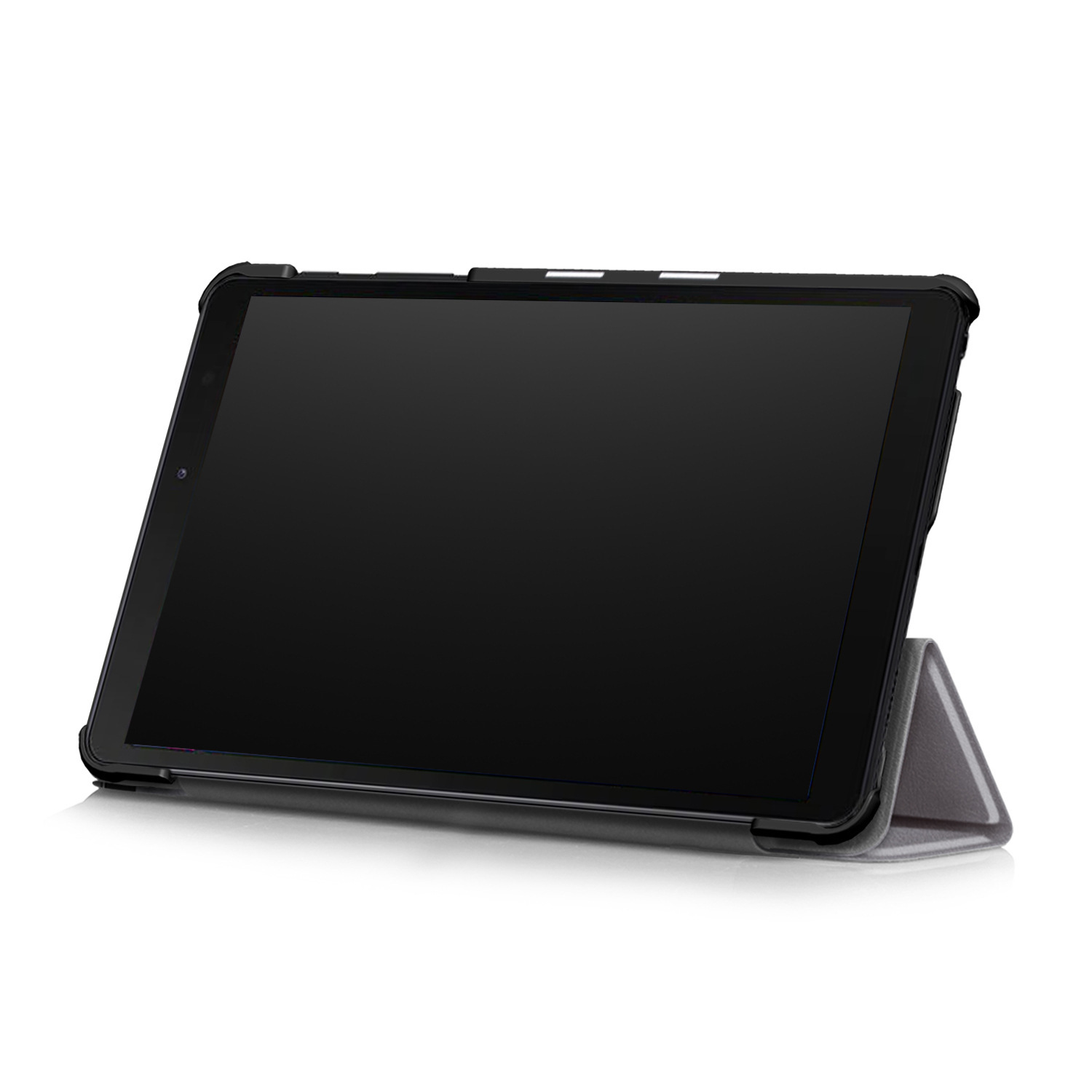 8" Tri-Fold Cover leather Shell Folio case for 2019 Samsung Galaxy Tab A 8.0 with S pen (SM-P200/ P205) - Image 2