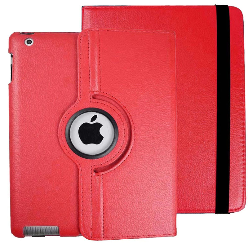 9.7" Rotating Folio Case Leather Shell Protective Cover for Apple iPad 4 (Model A1458 A1459 A1460) - Image 7