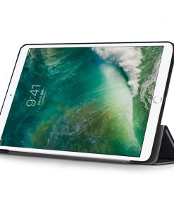 Alternative view of 10.5" Tri-Fold Stand Case Leather Shell Drop-Proof Protective Cover for 2017 Apple iPad Pro (Model A1852/A1701/A1709)