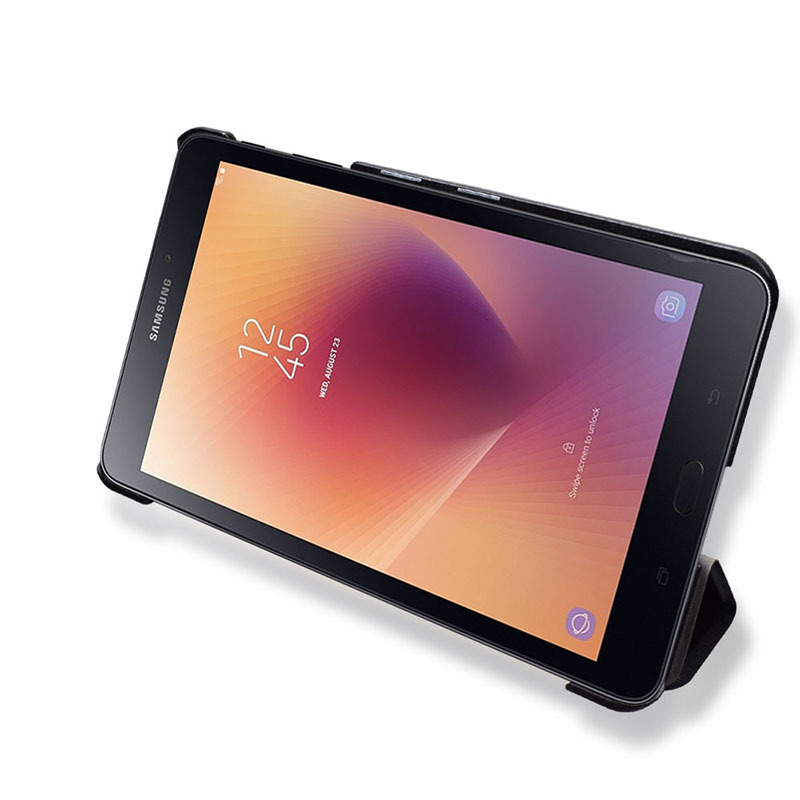 8" Tri-Fold Cover leather Shell Folio case for 2017 Samsung Galaxy Tab A 8.0 (Model SM-T380/ T385) - Image 2