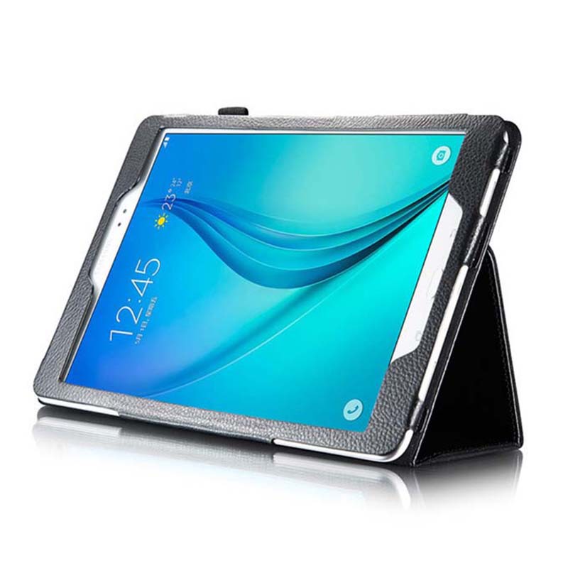 9.7" Foldable Stand Case Leather Shell Drop-Proof Protective Cover for Samsung Galaxy Tab A (Model SM-T550/ T555/ P550/ P555) - Image 6