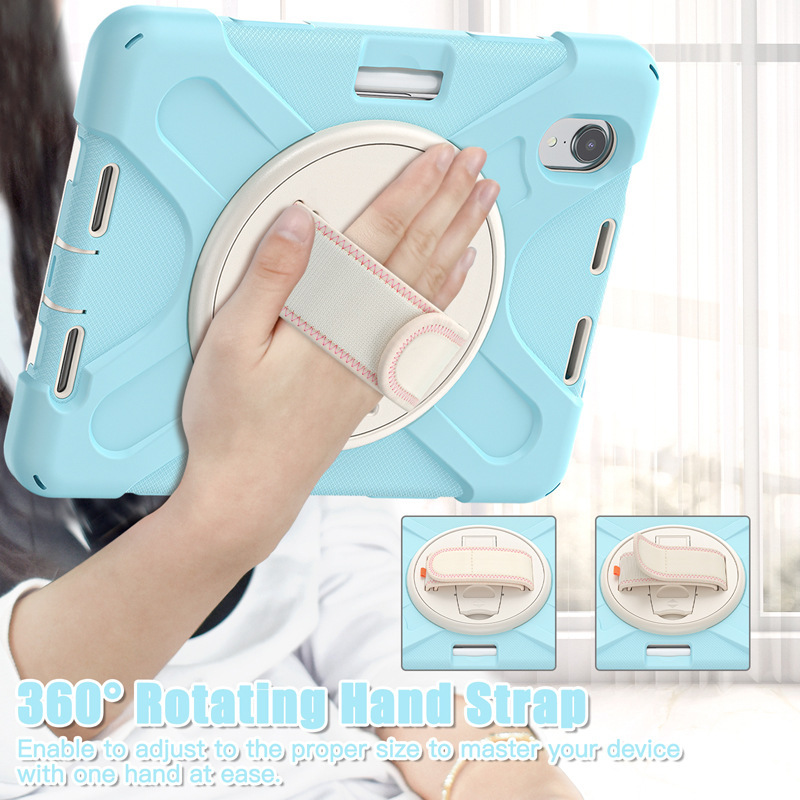 8.7" Drop-proof Stand Case Tablet Protective Cover Hand Strap Shell for Samsung Galaxy Tab A7 Lite 8.7 (SM-T220/ T225) - Image 5
